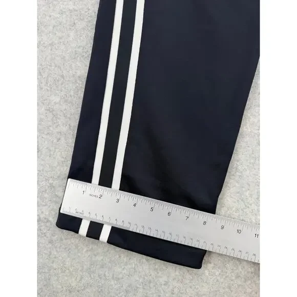 NWT AMI Nautical Blue & White Heavyweight Striped Track Pants Size SMALL